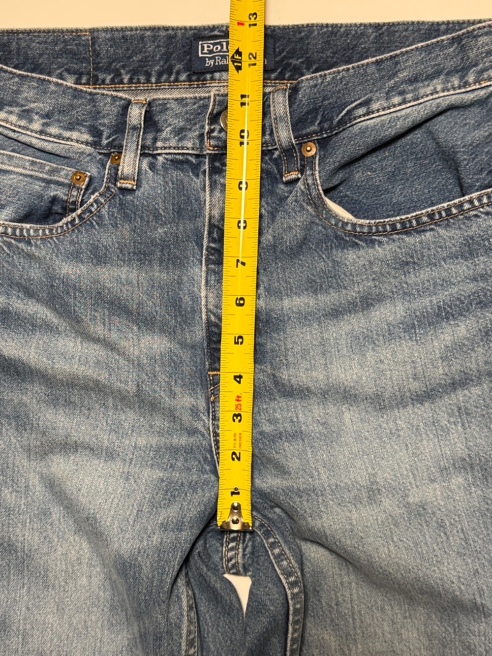 POLO by Ralph Lauren Women's Paneled Flare Premium‎ Denim Jeans Raw Hem Boho 29 - Picture 10 of 14